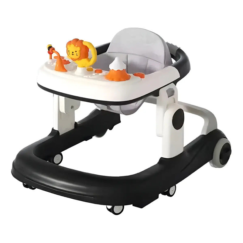 Caminador Andadera Llantas Silicona Musical Con Luces K229-3 Color Negro