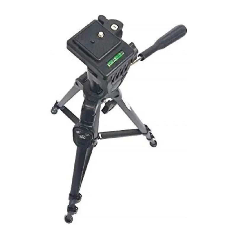 Nuevo Tripode Yunfeng 3388  Con Soporte Para Celular Con Niv Negro
