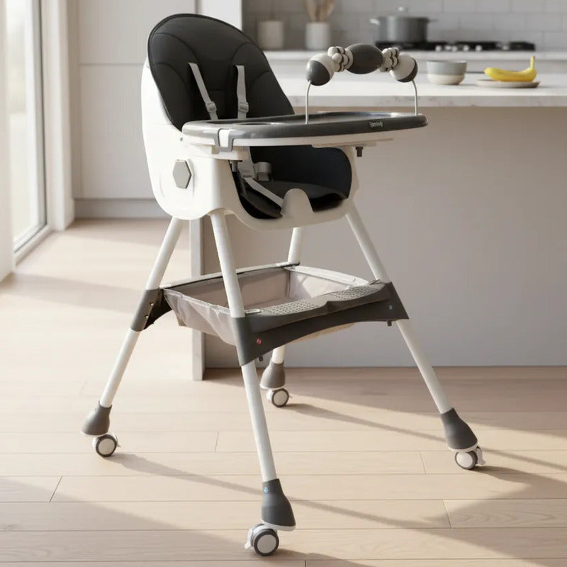 Silla Comedor Juguetes Para Bebe Freno Plegable Con Ruedas
