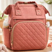 Bolso Pañalera Morral Moderno De Bebe 11519-14 Coral Lisa