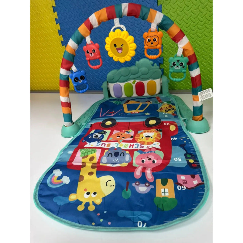 Gimnasio Tapete Musical Para Bebe Niños Hr5625 Azul Oscuro