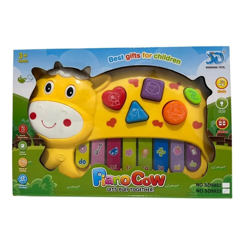 O Rei Do Brás Musical Casinha Con Teclado De Juguete Aa - Amarillo