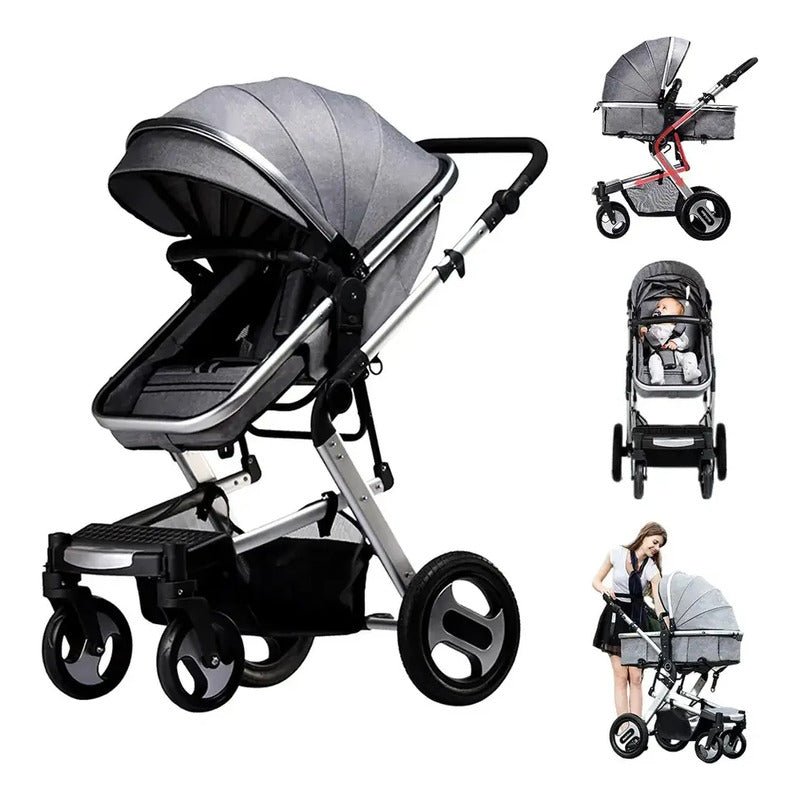 Coches Bebe Tipo Moisés Premium Paseador De Lujo + Toldillo