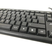 Teclado Aoas M200 Usb Español Latinoamérica Negro Resistente A Salpicaduras Español Latinoamericano