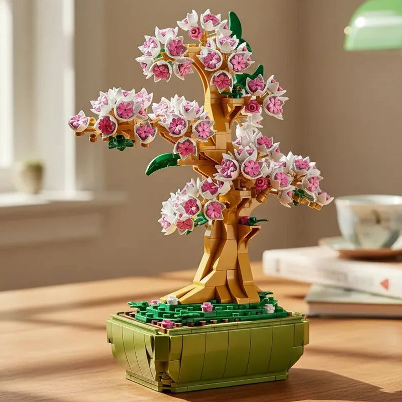 Set De Construcción Kidshop J-9162 563 Piezas En Caja Arbol Cerezo