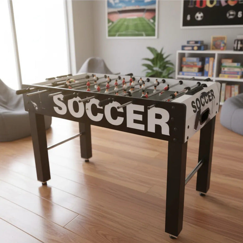 Mesa De Futbolito Futbol Grande X-5245 Kidshop Negro