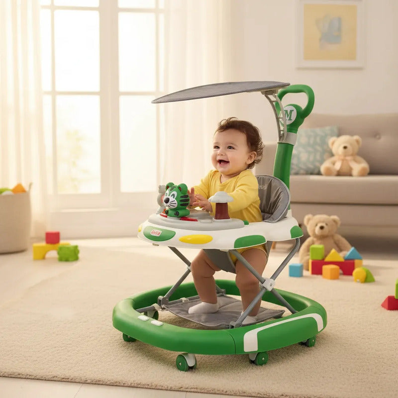 Caminador Mecedora  Musical Bebe Tapete Saltarin Tigre 341b