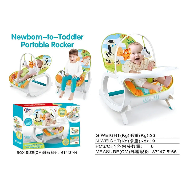 Silla Mecedora Vibradora Crece Conmigo Bebe Selva Comedor