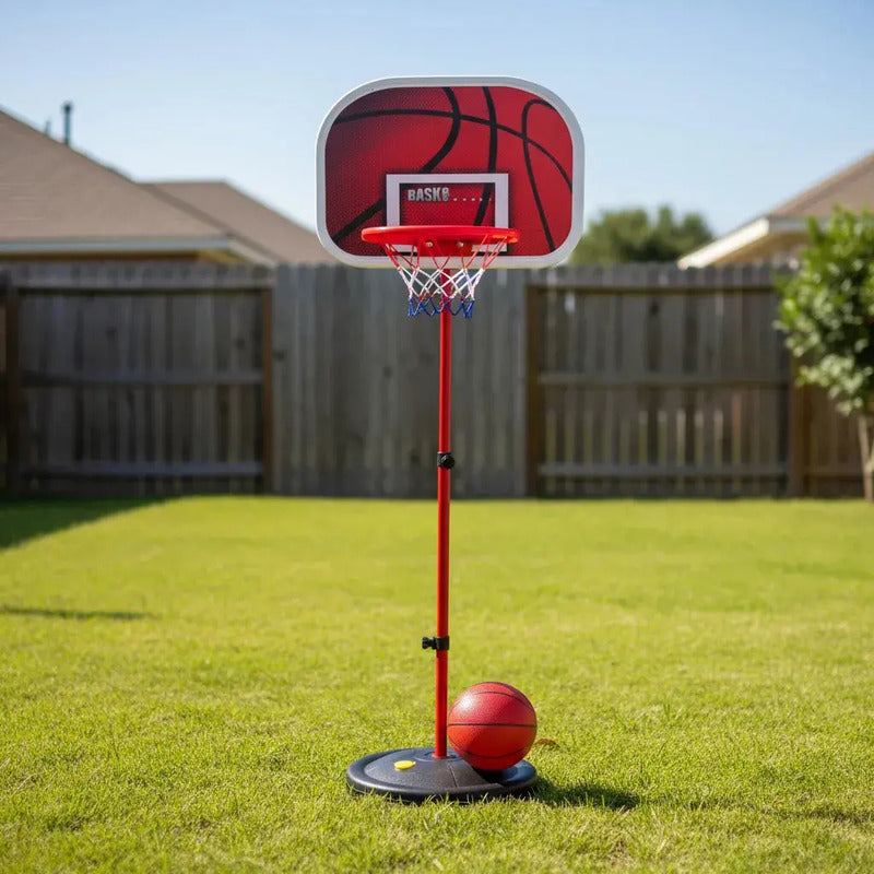 Cesta Baloncesto Metal + Malla Aro 1.60 Cm Basketball X-5238