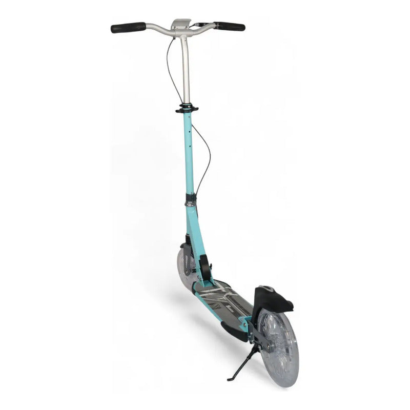 Patineta Scooter Para Adultos Y Niños Hasta 80 Kilos P742 Color Azul Claro Liso