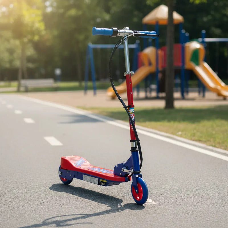 Patineta Scooter Eléctrico Kidshop Pt07 Color Rojo