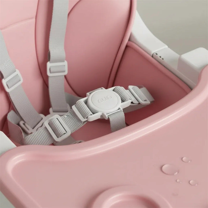 Silla Comedor Bebe Doble Altura Infantil Acolchado 4 En 1 Lisa Rosa Claro