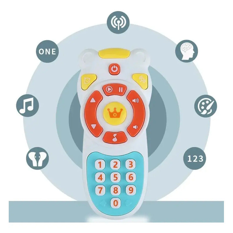 Control Remoto Musica Luces Para Bebe Aprende Ingles