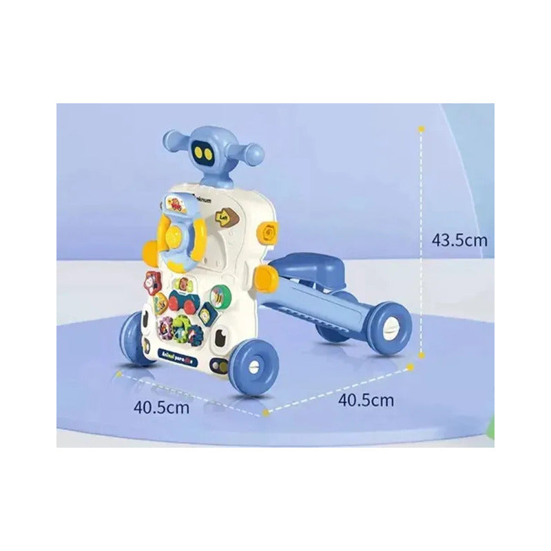 Andadera Caminador Kidshop 6en1 Mesa Y Actividades He0831 Color Azul