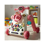 Andadera Caminador Kidshop 5 En 1 Mesa Y Actividades He0830 Color Rosado