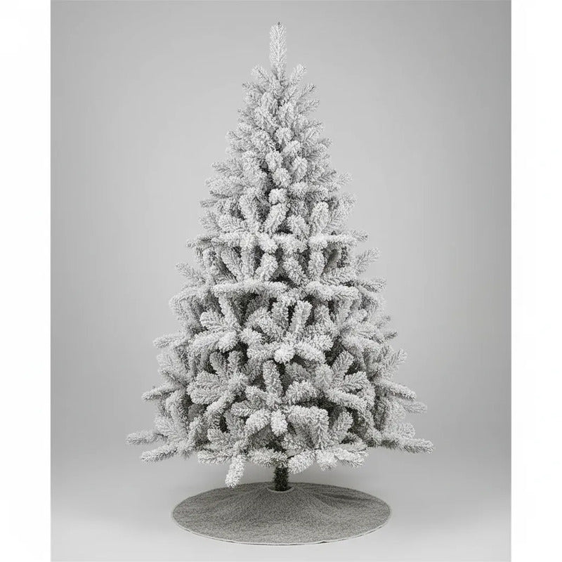 Árbol De Navidad De 210cm Con 900 Ramas Blanco Blanco