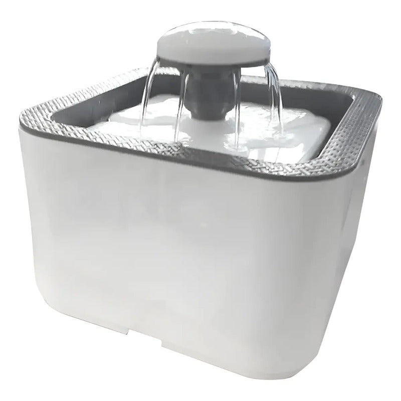 Fuente De Agua Bebedero Para Mascotas Silencioso Automatico 5v Blanco