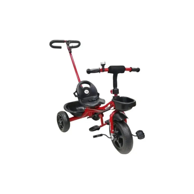 Triciclo Paseador Con Guía Para Niños Niñas 6034 Rojo