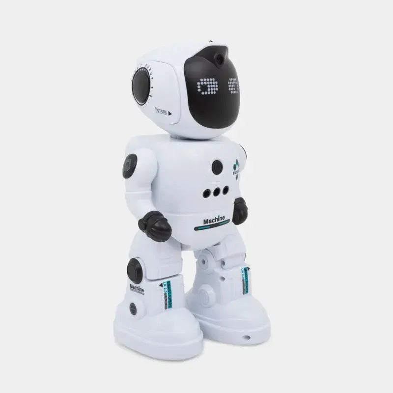 Robot Interactivo Con Control Remoto, Luz Y Sonido Hf9001-1 Robot Blanco