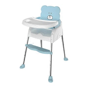 Silla Comedor Para Bebe Multifuncional 5 En 1 + Obseq Bz-506 Color Azul Ninos