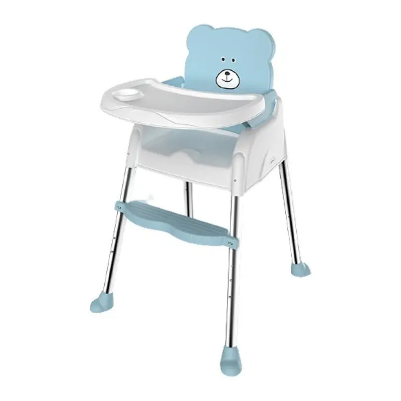 Silla Comedor Para Bebe Multifuncional 5 En 1 + Obseq Bz-506 Color Azul Ninos
