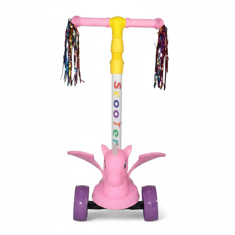 Patineta Scooter Unicornio Rosa P741 Color Rosa Chicle