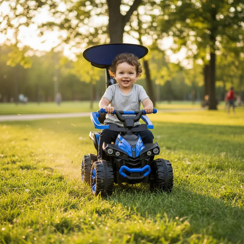 Cuatrimoto Montable Paseador Kidshop Fg-01 Color Azul
