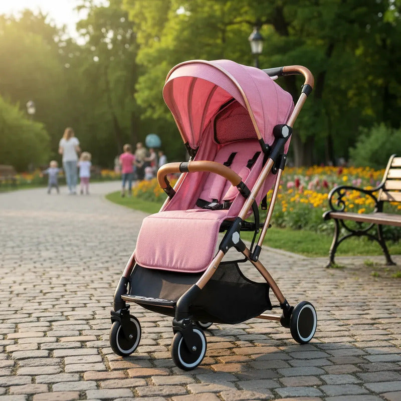 Coche Tipo Maleta Facil Plegable Para Bebe + Toldillo 8005