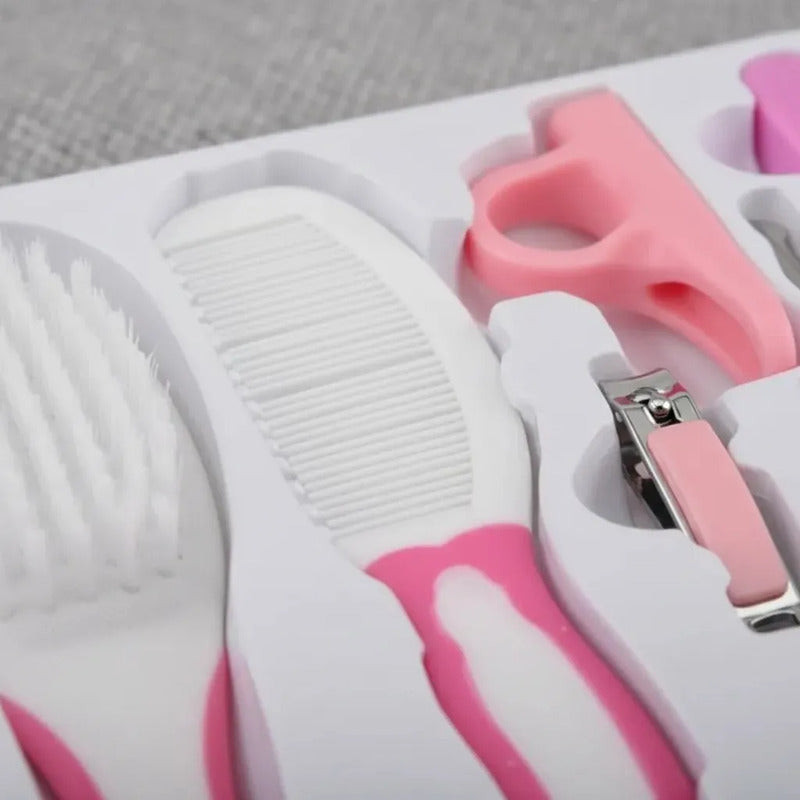 Set Kit Estuche Aseo 6 Piezas Cirugía Bebe Oferta Regalo Color Rosado