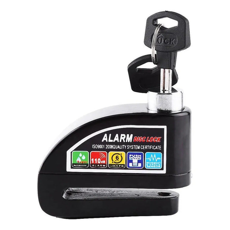 Candado Moto Alarma Freno De Disco O Bicicleta Fs8305