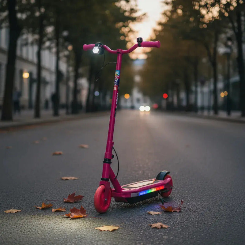 Patineta Scooter Eléctrico Con Luces Kidshop Pt10
