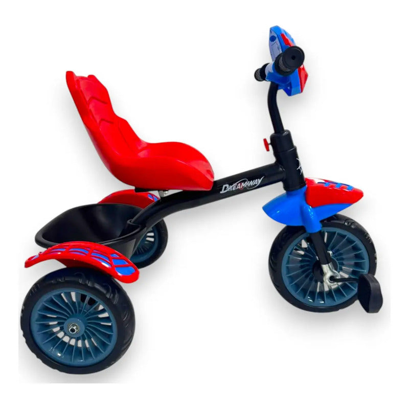 Triciclo Bicicleta Infantil Hombre Araña Músical Tr-067 Color Negro