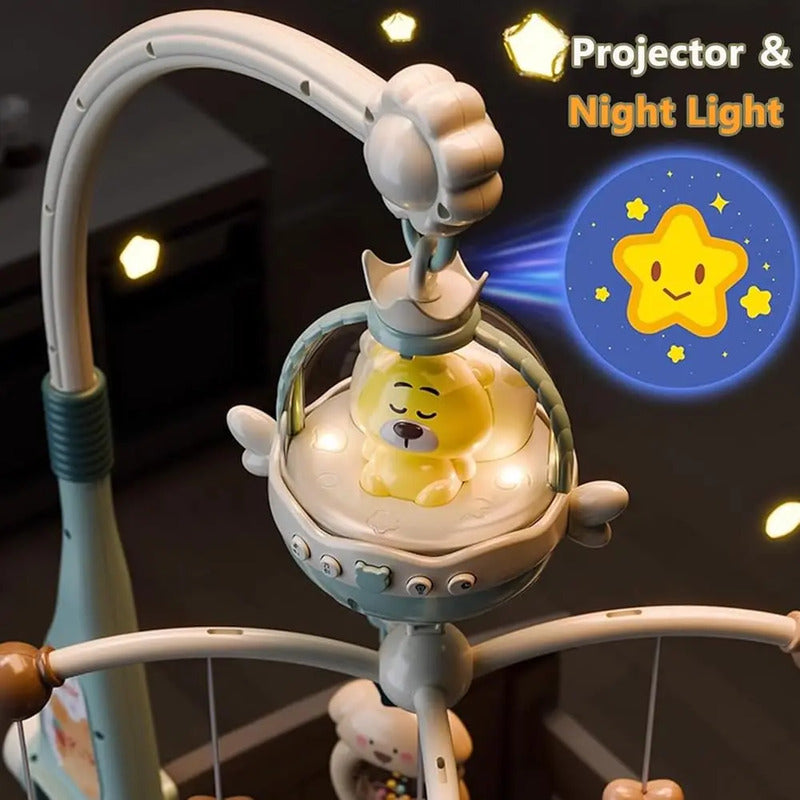 Móvil Cuna 360° Con Proyector Y Control He0304