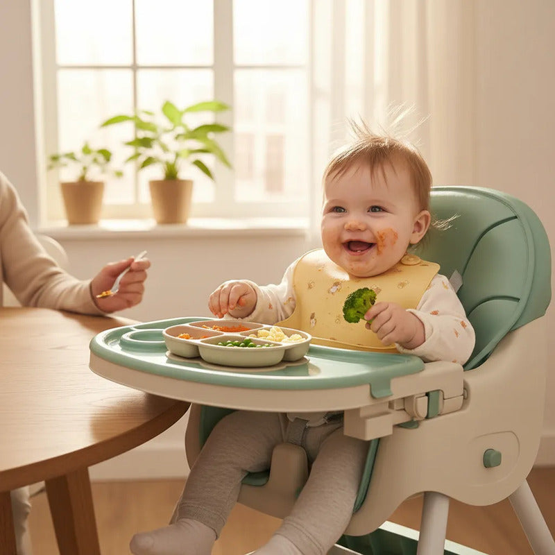 Silla Comedor Para Bebe Plegable Con Ruedas 555-13a