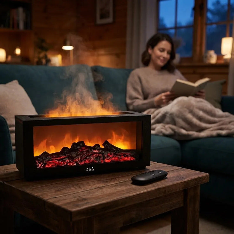 Humidificador 3d Flame Para Chimenea 17601-6 Negro 12v