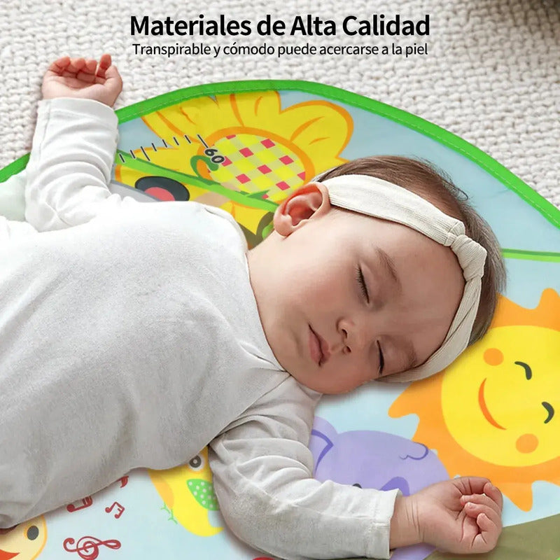 Gimnasio Tapete Musical Para Bebe Niños Hr5625 Azul Claro