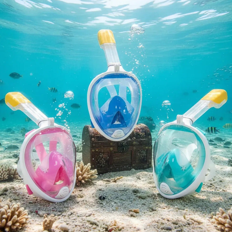 S/m Snorkel Natación Facial Máscara Antivaho Buceo Superfi