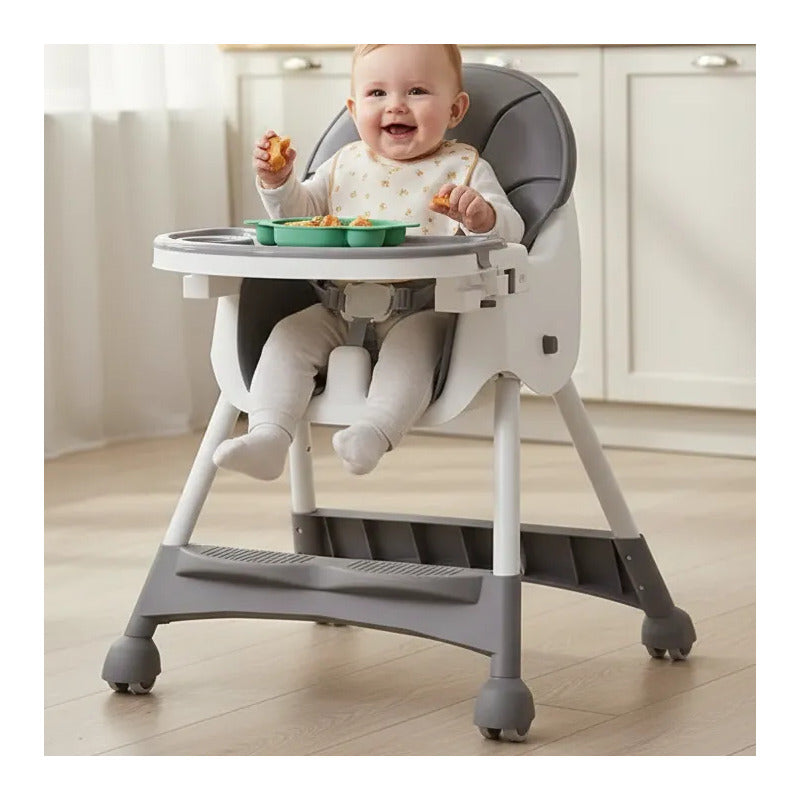 Silla Comedor Para Bebe Plegable Con Ruedas 555-13a