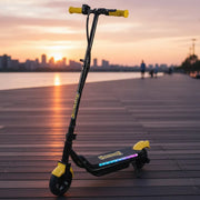 Scooter Eléctrico Kidshop Pt22 Con Luces Led Negro