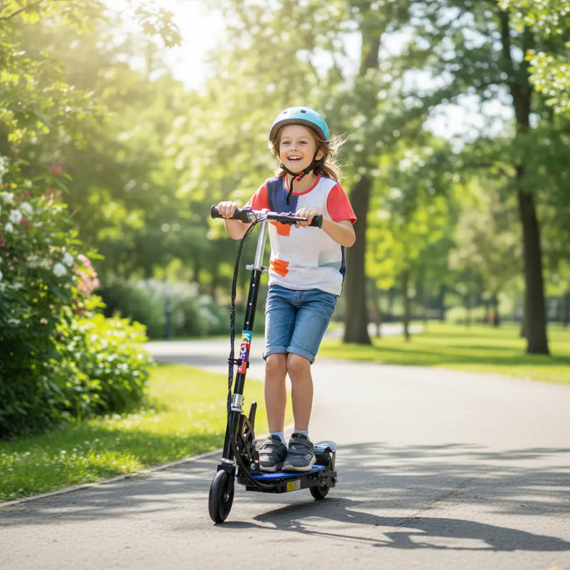 Patineta Eléctrica Metalizada Para Niños 8-13 Años