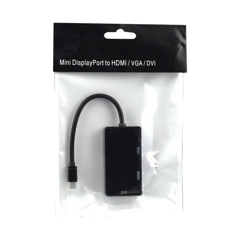 Convertidor Mdp Mini Displayport 3x1 3 En 1a Hdmi Vga Dvi