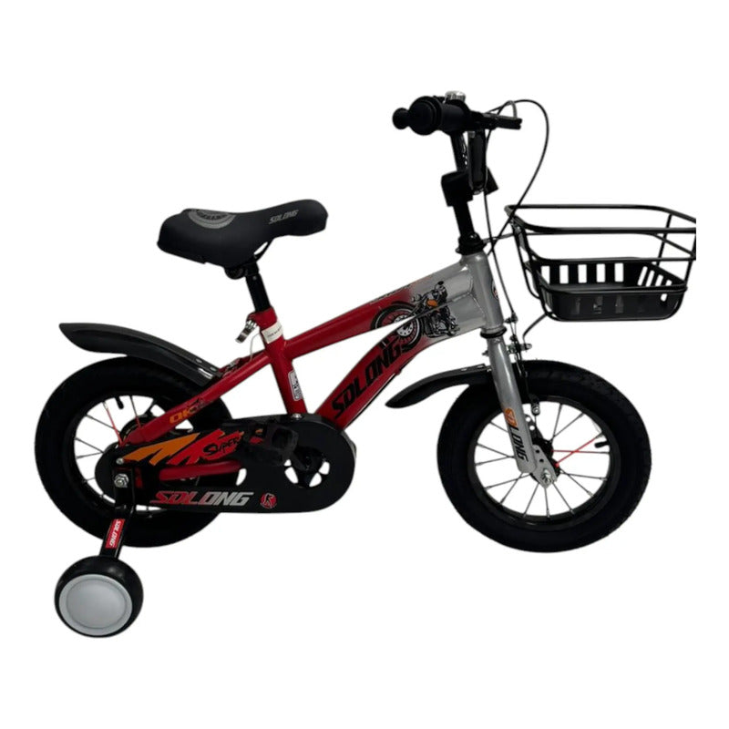 Bicicleta Niños Rin 12 Canasta Pito Frenos Bc01-d