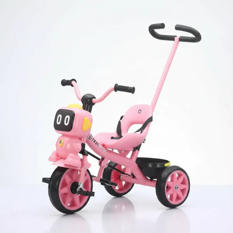 Triciclo Infantil Robots Con Música Y Cesta Tr-068