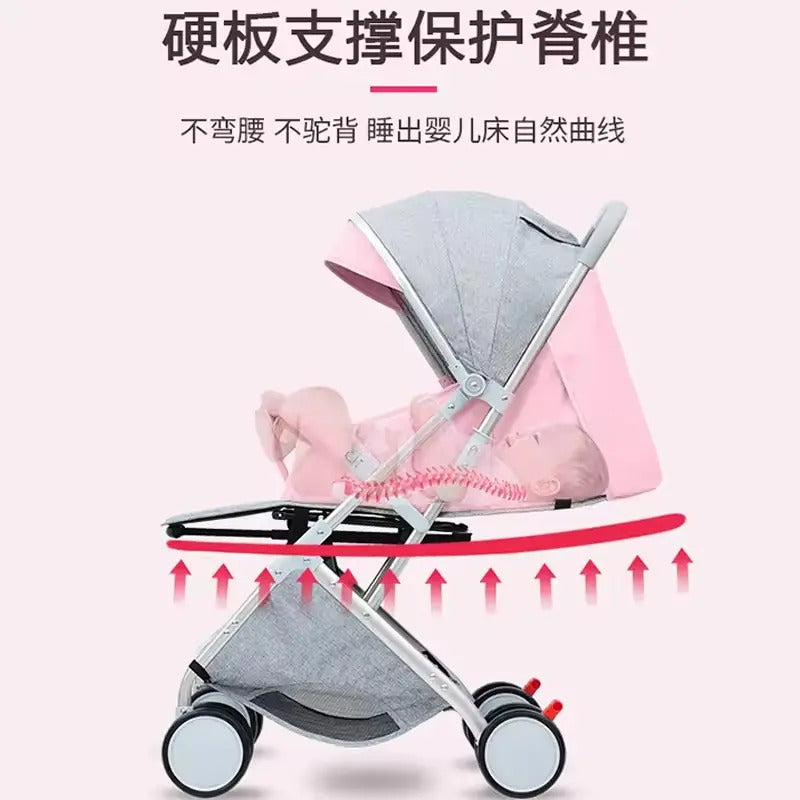 Coche Paseador Para Bebe Tipo Maleta + Toldillo 609-2