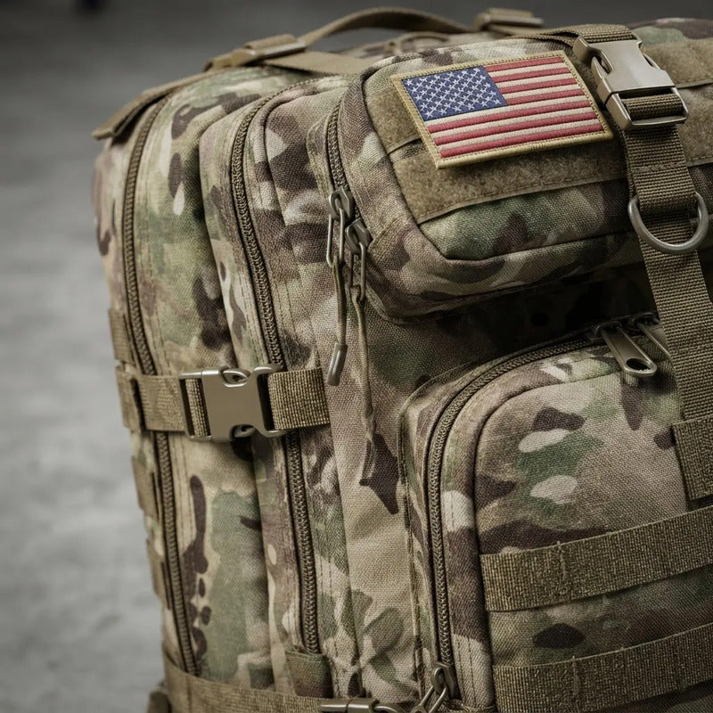 Mochila Maleta Maletin Táctico Militar 40 Litro Beige Liso