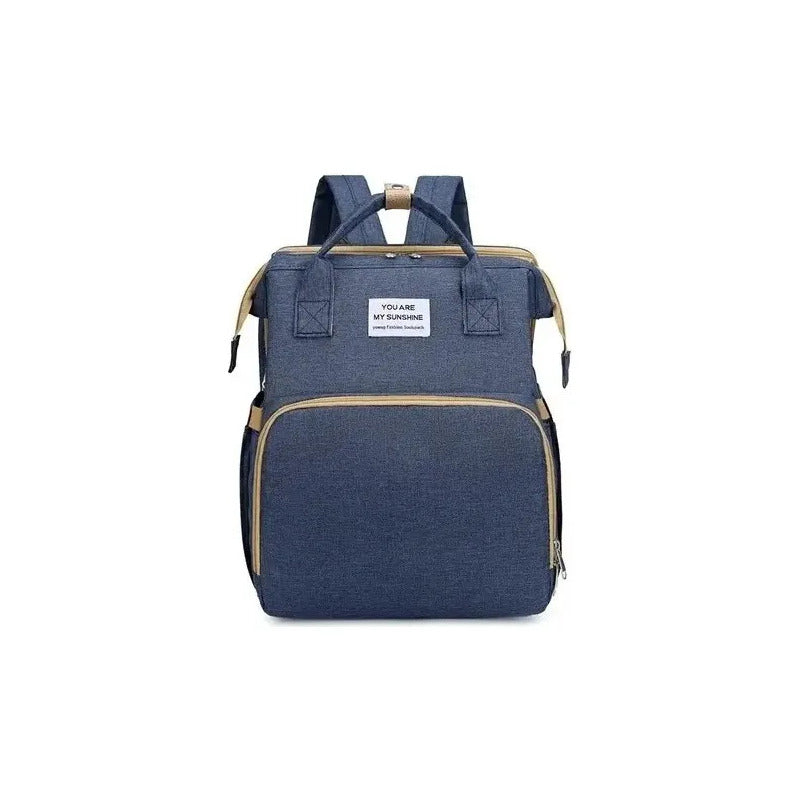 Pañalera Multinfuncional Bebe Mochila Colores Original Azul Marino