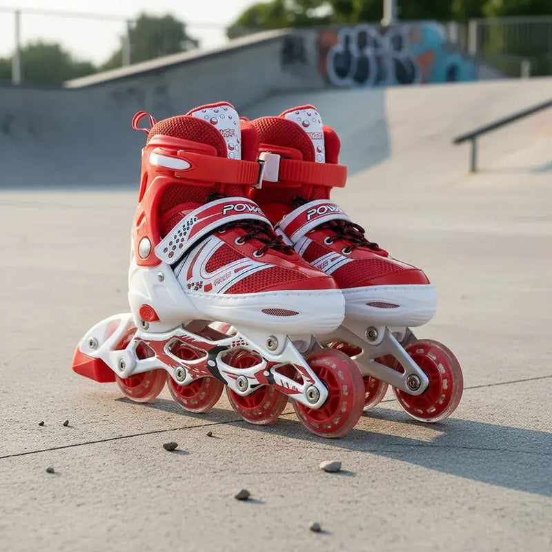 Patines En Línea Ajustables Niños Niñas Semiprofesional