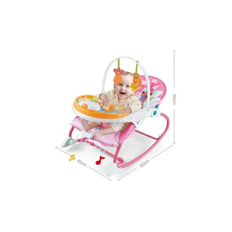 Silla Mecedora Vibradora Doble Bandeja A7541