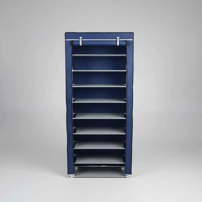 Zapatera Closet Organizador De 9 Niveles Hydg-1 Color Azul