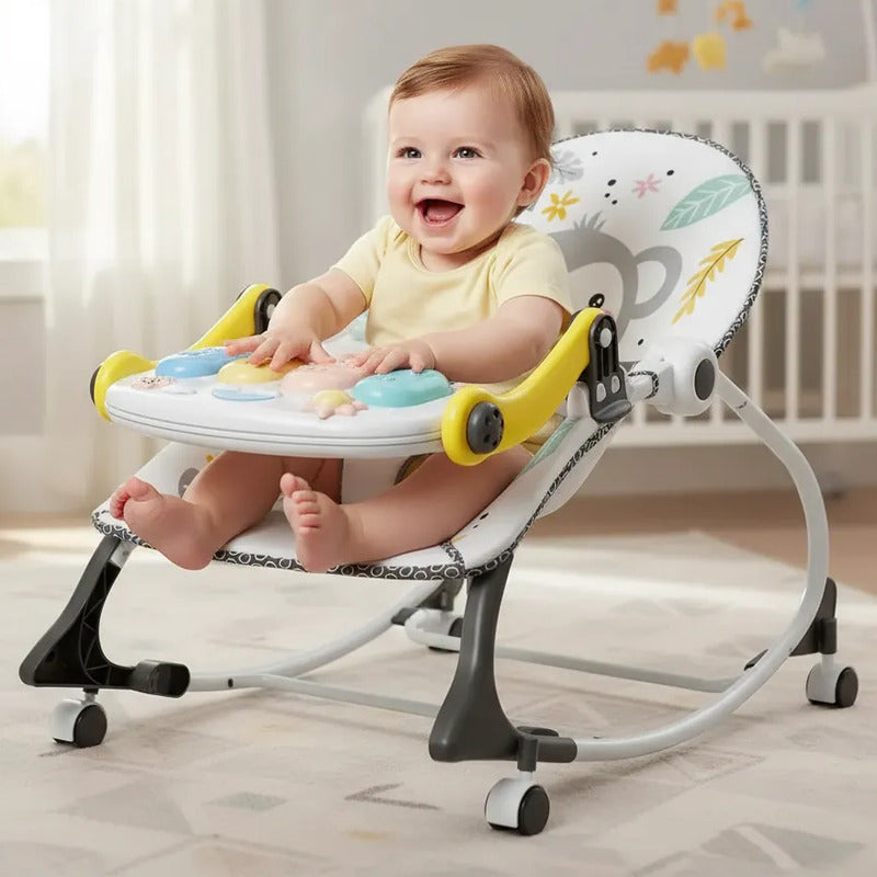Silla Mecedora Musical Con Ruedas, Piano Musicales 7193
